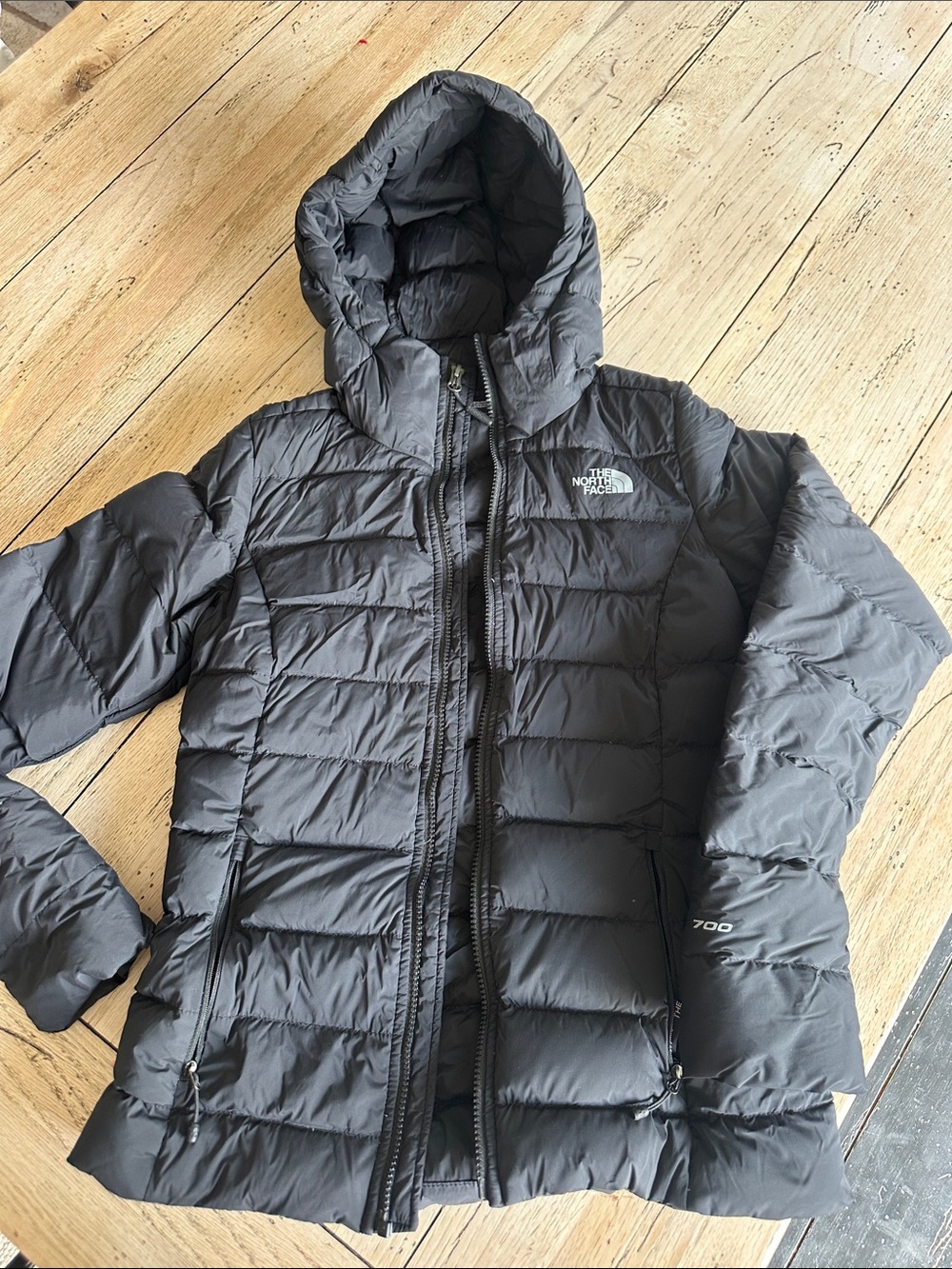 The North Face Women's Black Hooded Down Puffer Jacket
